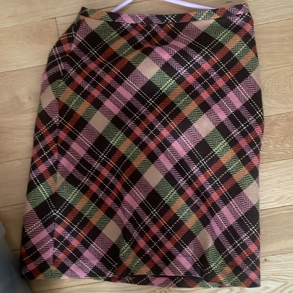 Loft Plaid Skirt - Picture 1 of 2